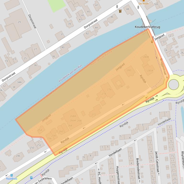 Kaart van postcodegebied 2394AP.