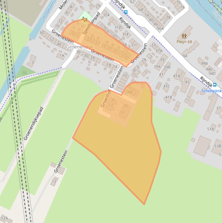 Kaart van postcodegebied 2394AT.