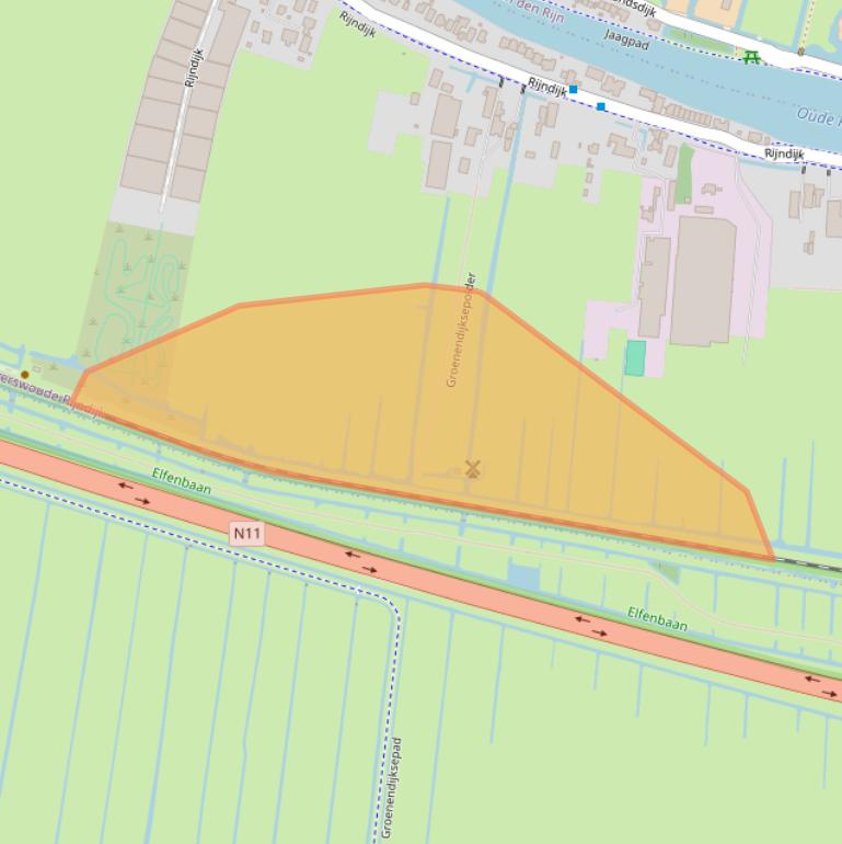 Kaart van postcodegebied 2394AZ.