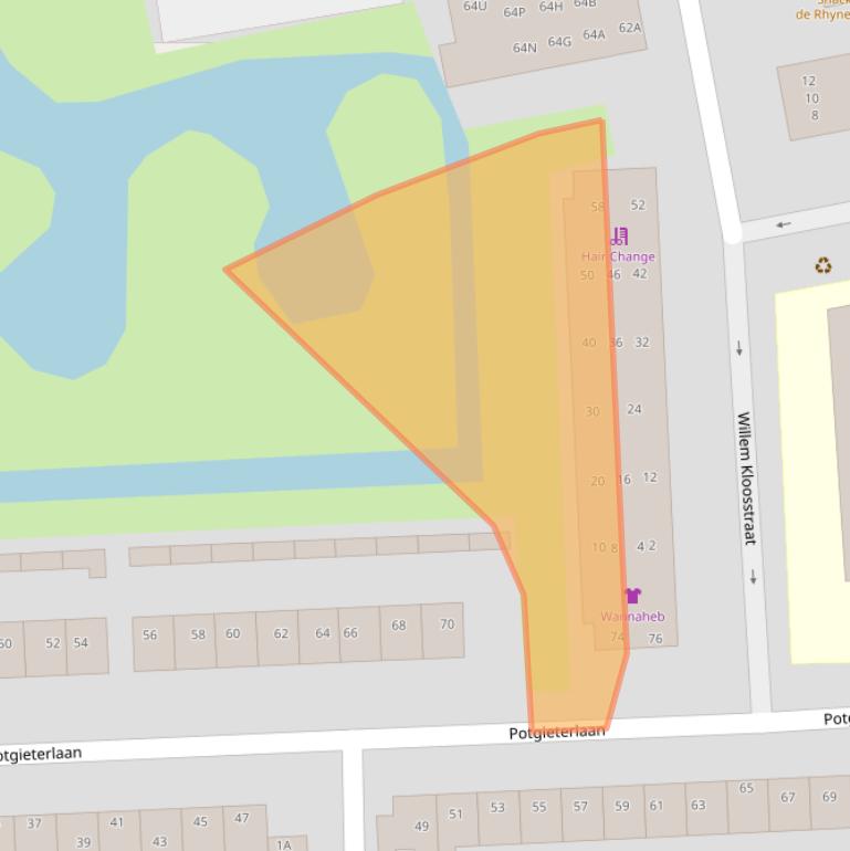 Kaart van postcodegebied 2394BC.