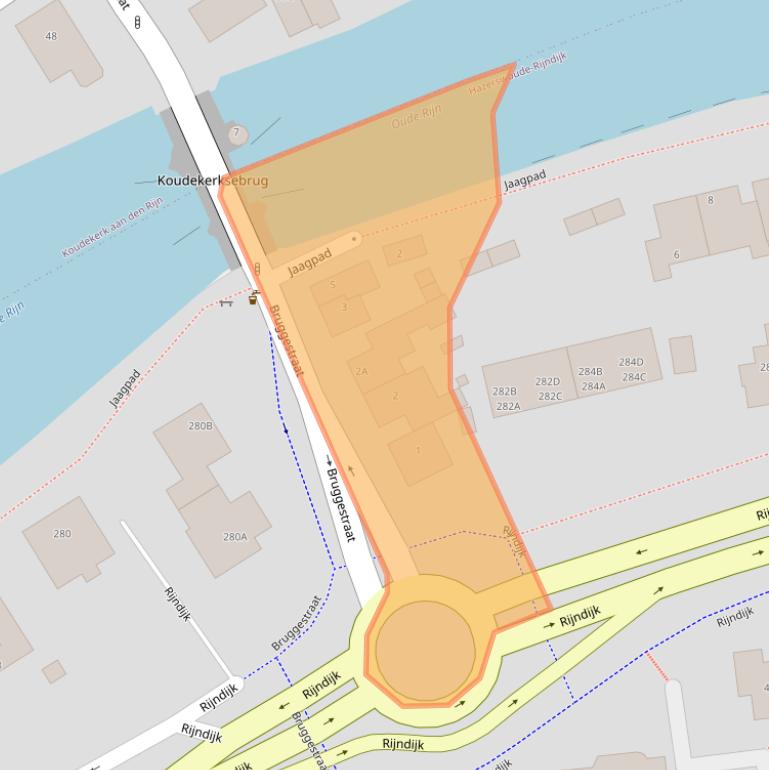 Kaart van postcodegebied 2394BM.