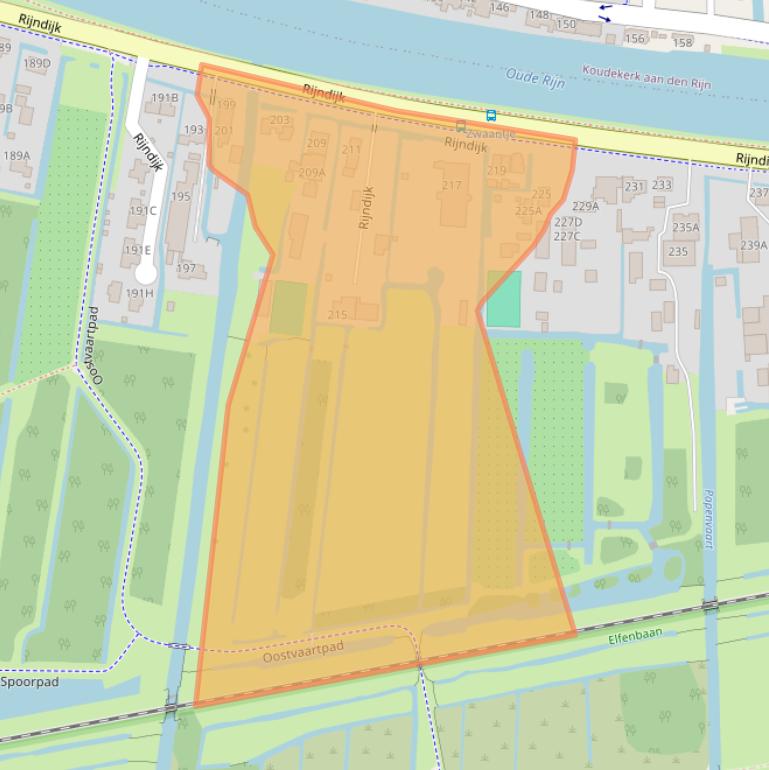 Kaart van postcodegebied 2394CC.