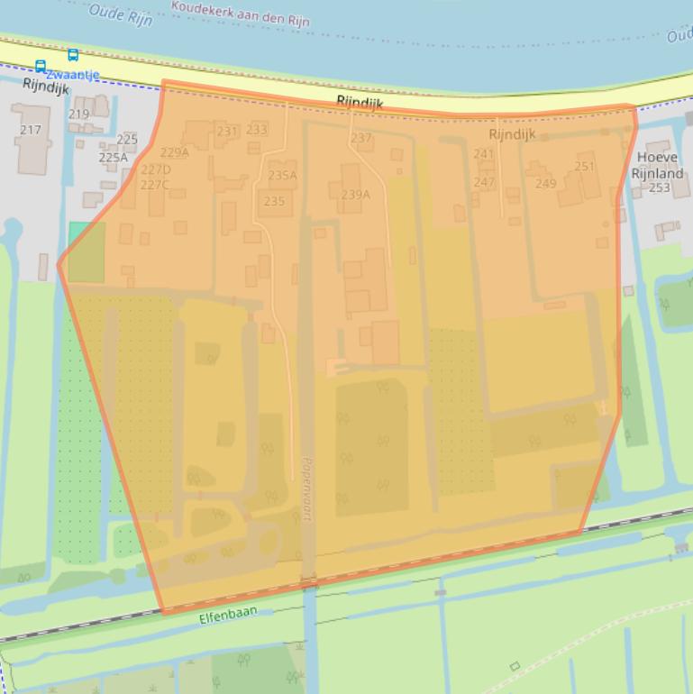 Kaart van postcodegebied 2394CD.