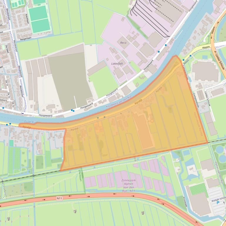 Kaart van postcodegebied 2394CE.