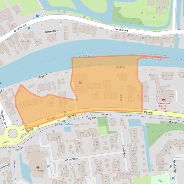 Kaart van postcodegebied 2394CG.