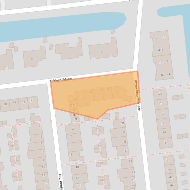 Kaart van postcodegebied 2394EK.