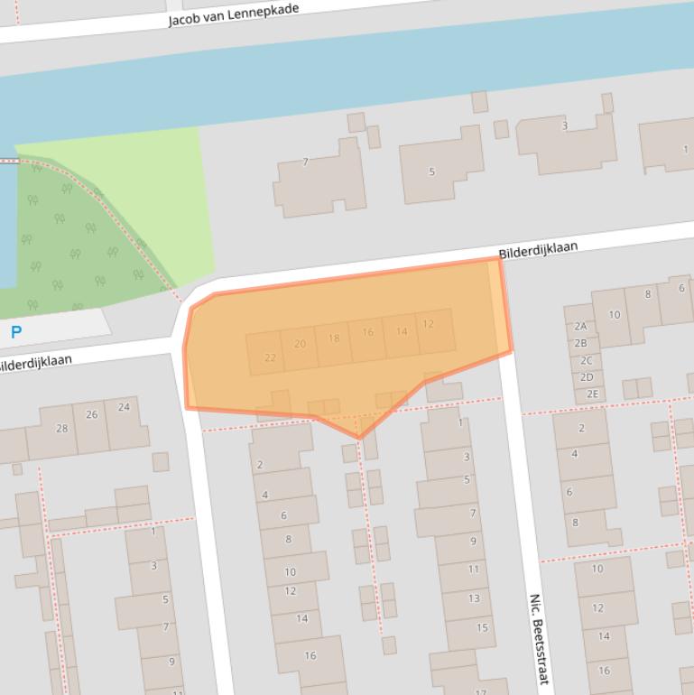 Kaart van postcodegebied 2394EL.