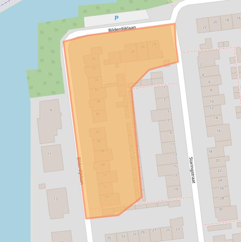 Kaart van postcodegebied 2394EM.