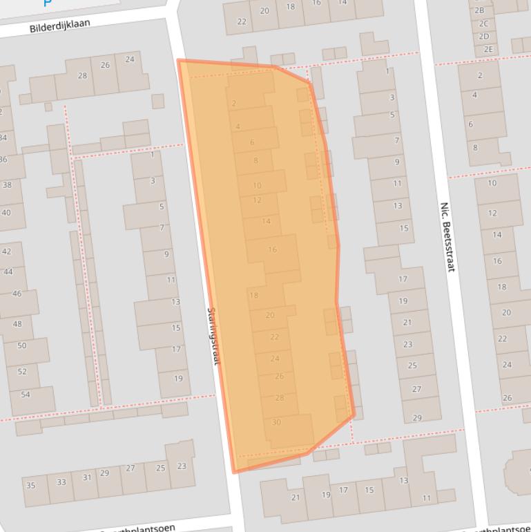 Kaart van postcodegebied 2394ES.