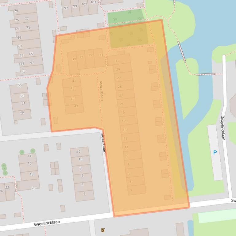 Kaart van postcodegebied 2394GA.