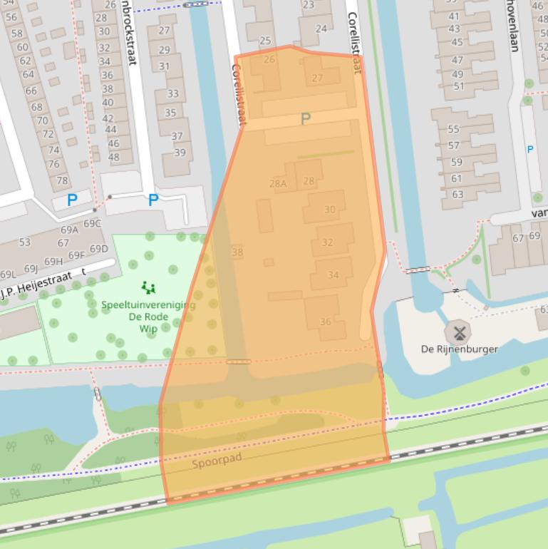 Kaart van postcodegebied 2394GX.