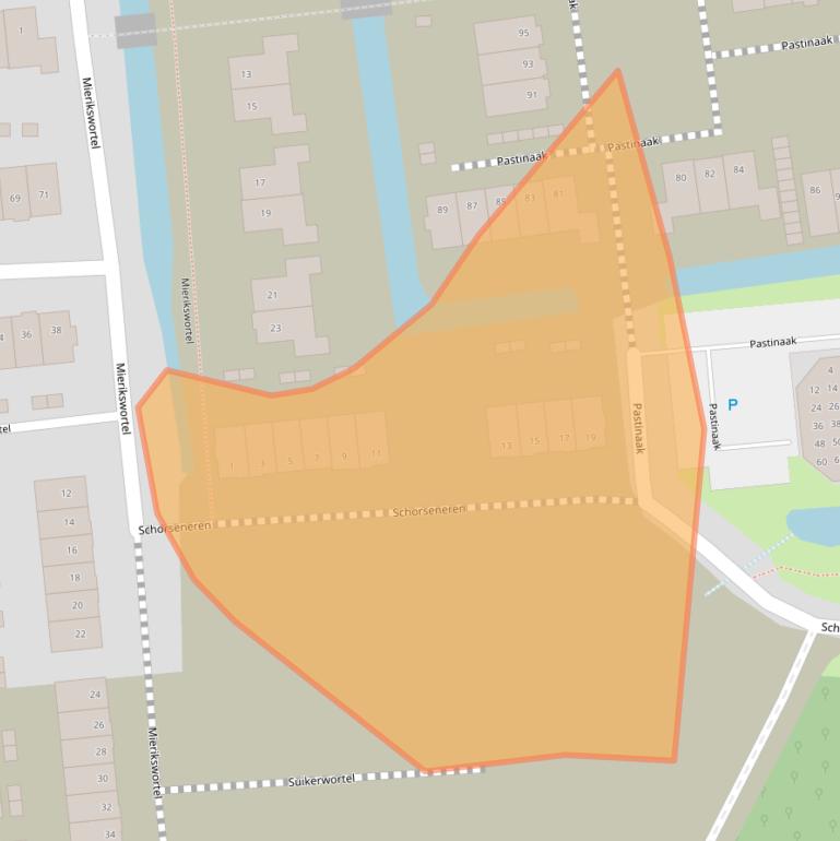 Kaart van postcodegebied 2394KA.