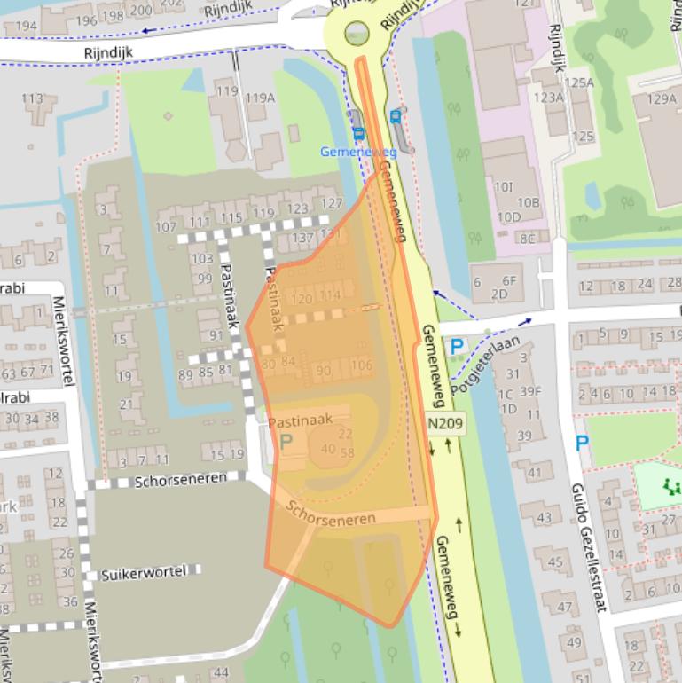 Kaart van postcodegebied 2394KB.