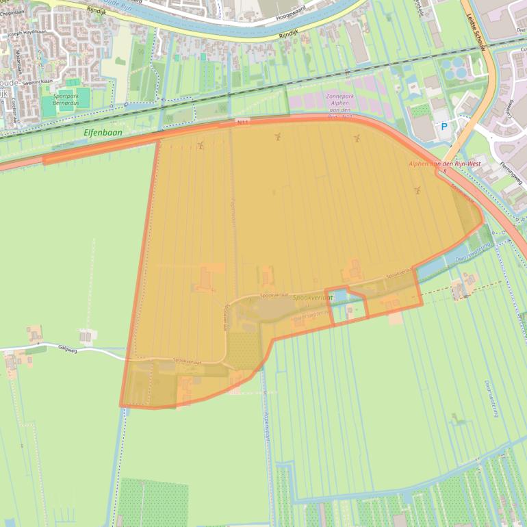 Kaart van postcodegebied 2394MZ.