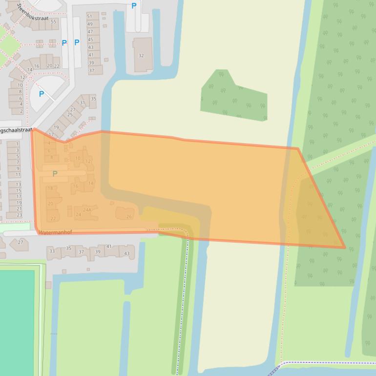 Kaart van postcodegebied 2394PB.