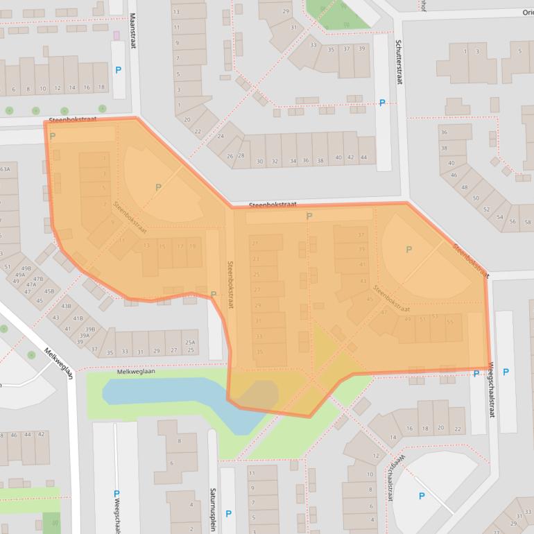 Kaart van postcodegebied 2394PE.