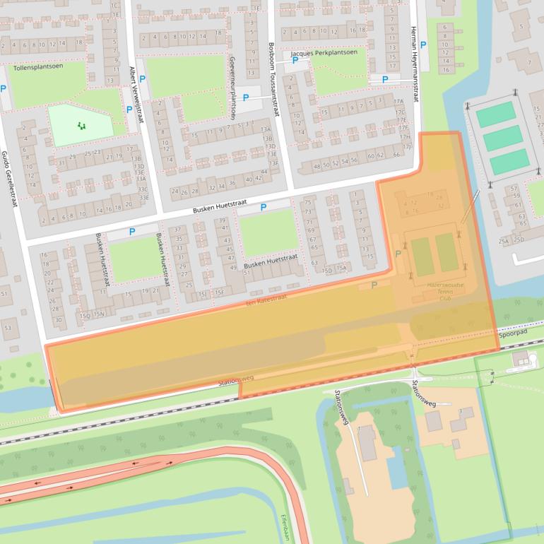 Kaart van postcodegebied 2394TC.