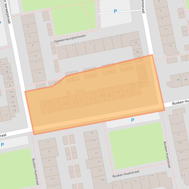 Kaart van postcodegebied 2394TH.