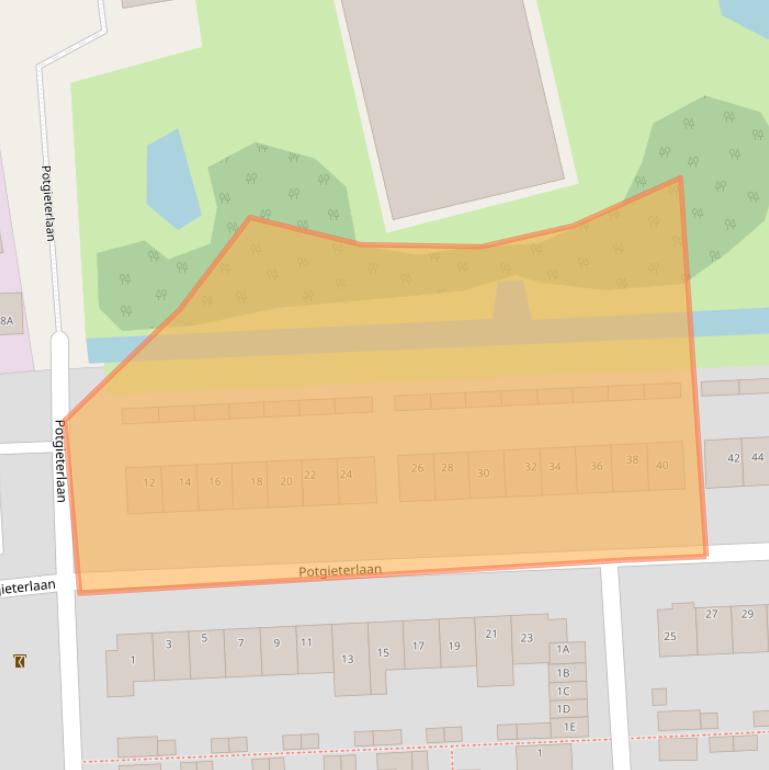 Kaart van postcodegebied 2394VG.