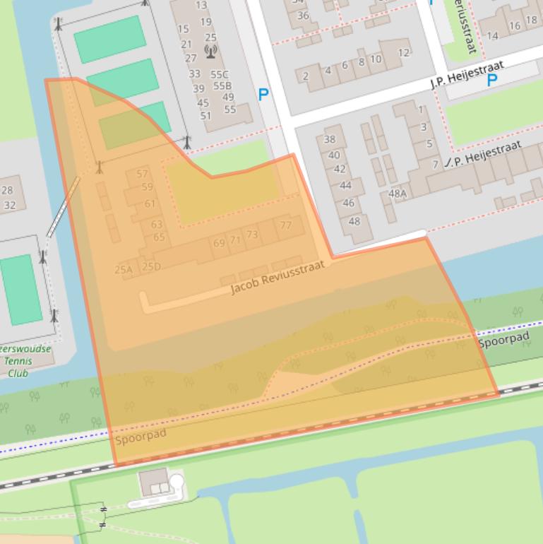 Kaart van postcodegebied 2394VL.