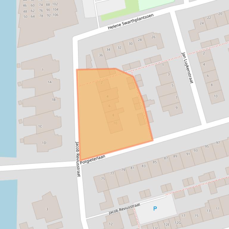 Kaart van postcodegebied 2394VM.