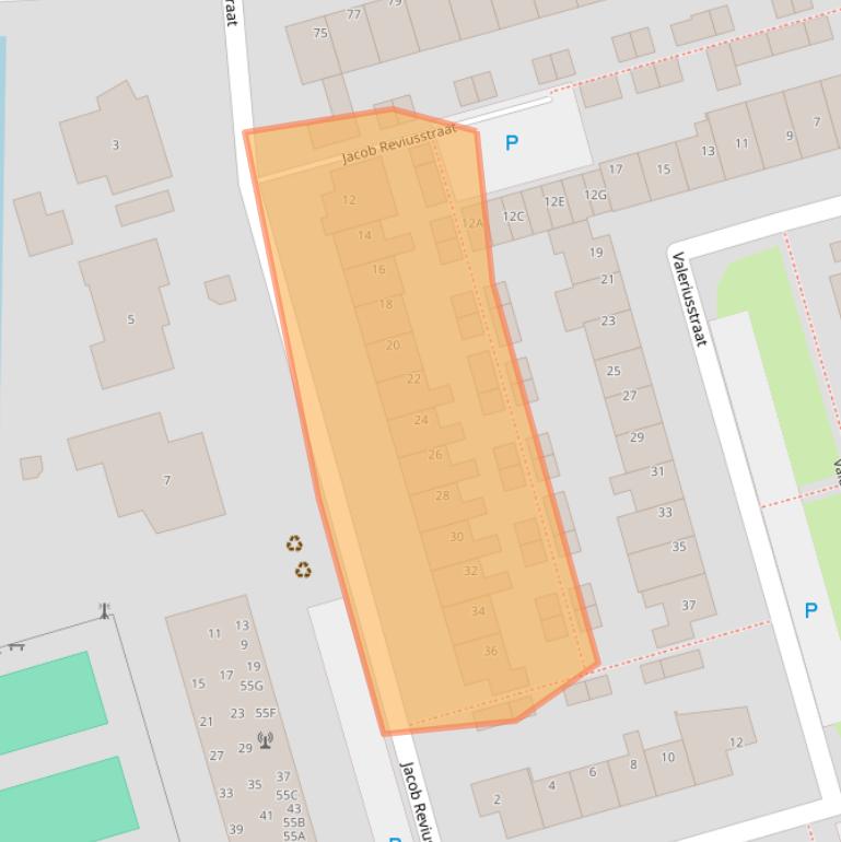 Kaart van postcodegebied 2394VN.