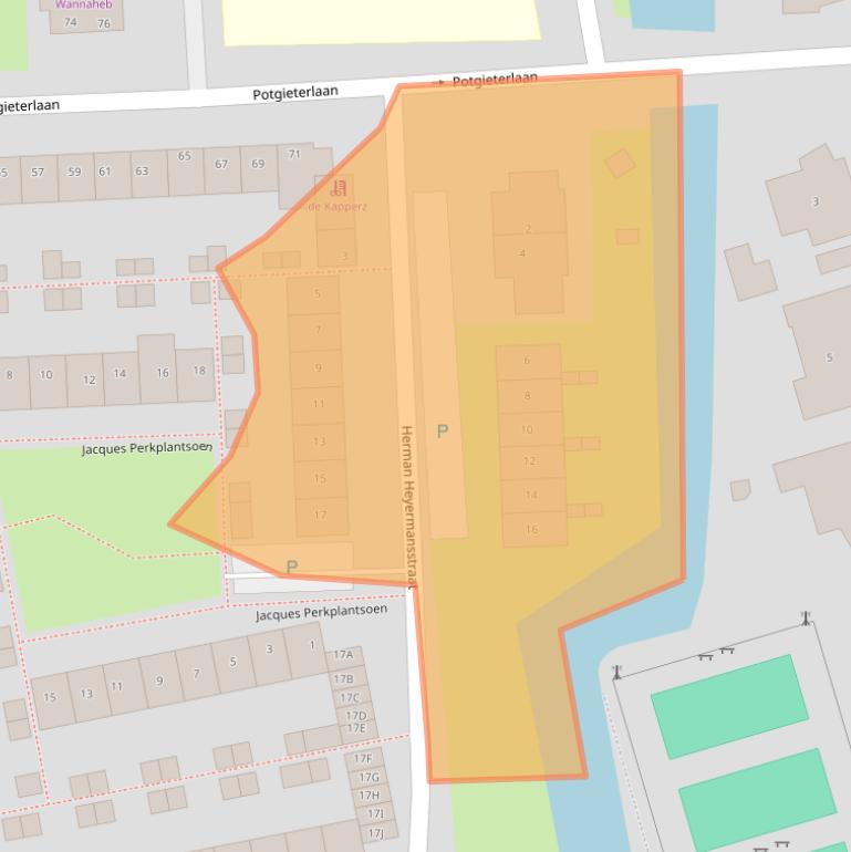 Kaart van postcodegebied 2394VR.
