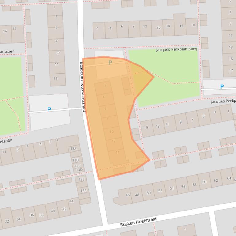 Kaart van postcodegebied 2394VT.