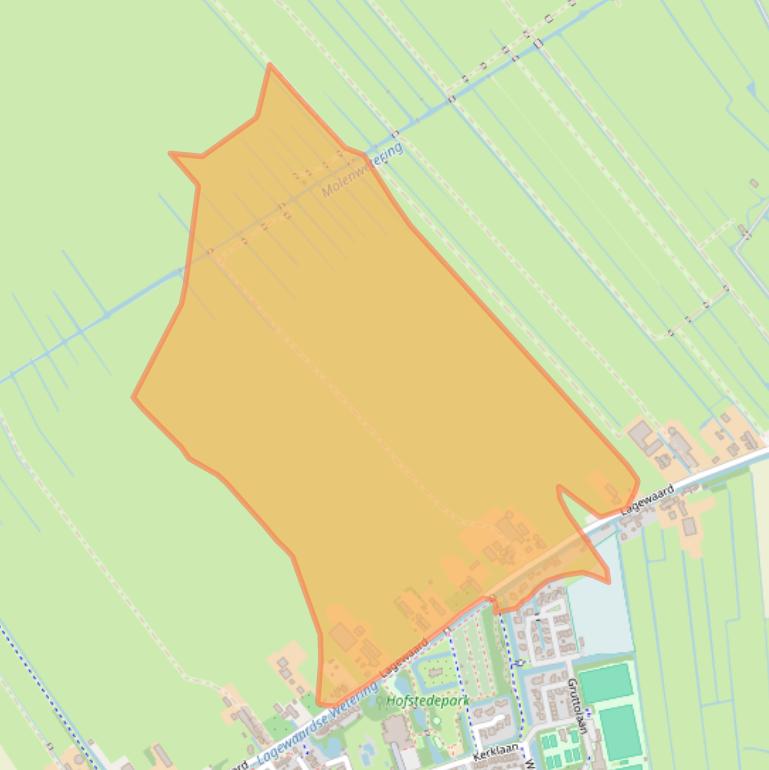 Kaart van postcodegebied 2396AW.