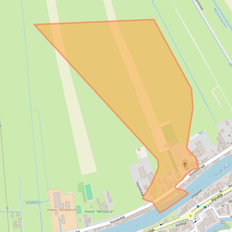 Kaart van postcodegebied 2396HA.