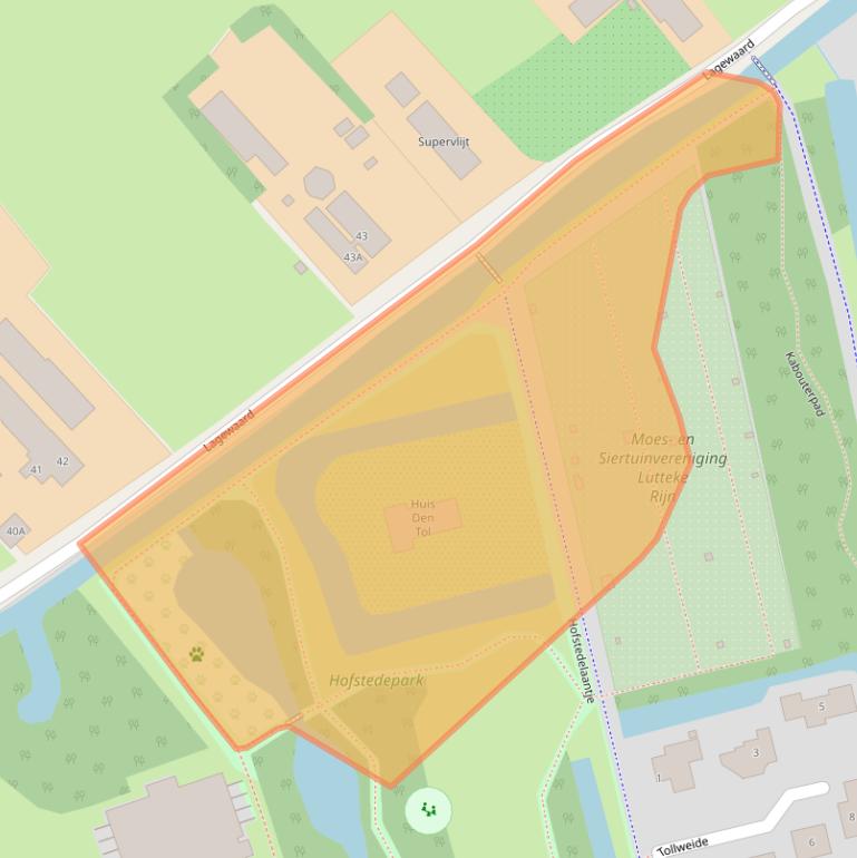 Kaart van postcodegebied 2396HL.