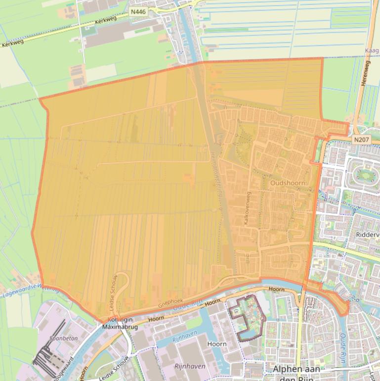 Kaart van postcodegebied 2401.