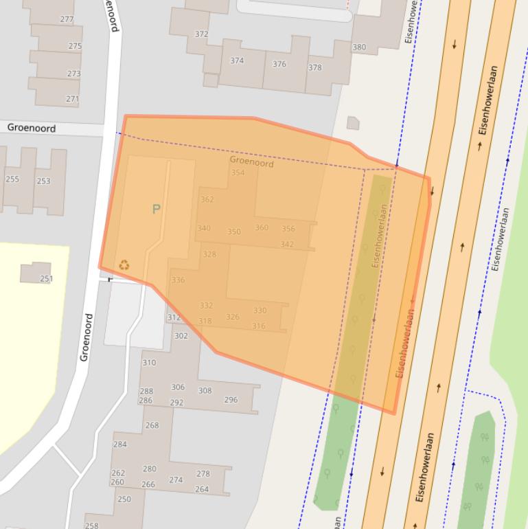 Kaart van postcodegebied 2401AM.