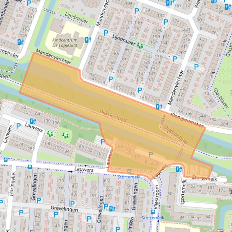 Kaart van postcodegebied 2401BL.
