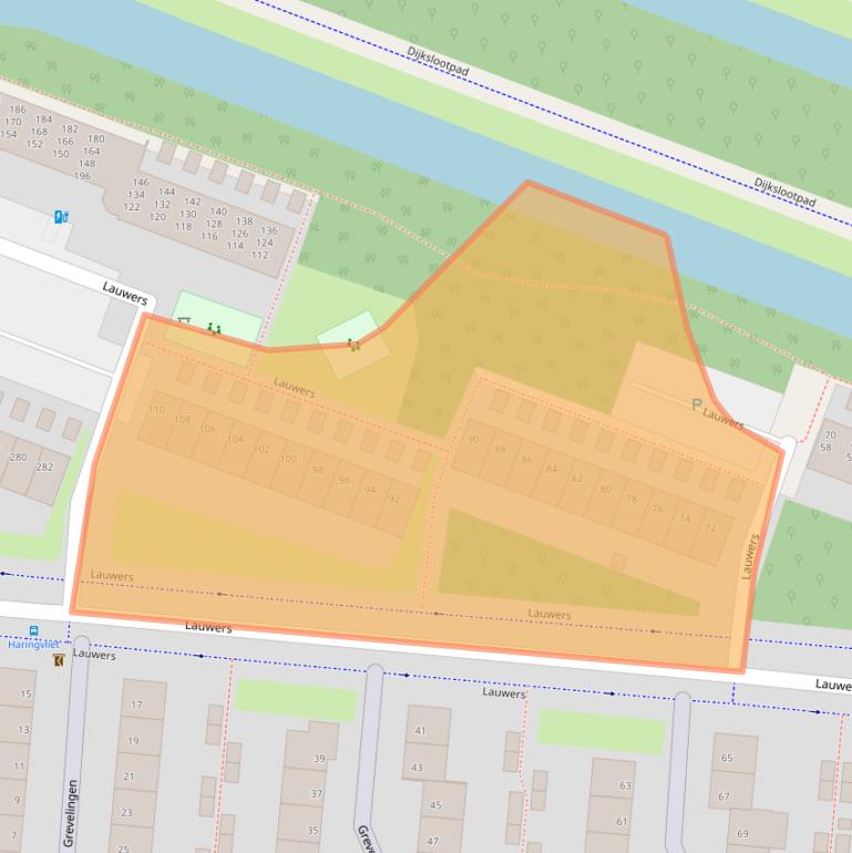 Kaart van postcodegebied 2401BM.