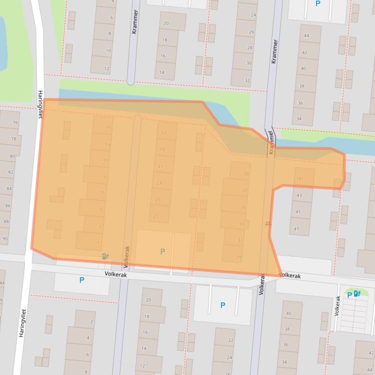 Kaart van postcodegebied 2401DG.