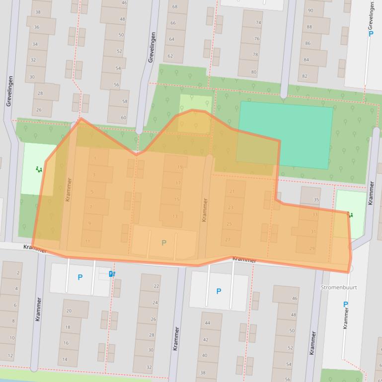 Kaart van postcodegebied 2401DL.
