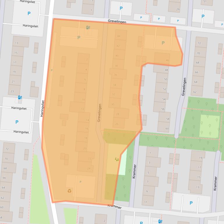 Kaart van postcodegebied 2401DN.