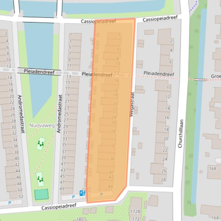 Kaart van postcodegebied 2401HL.