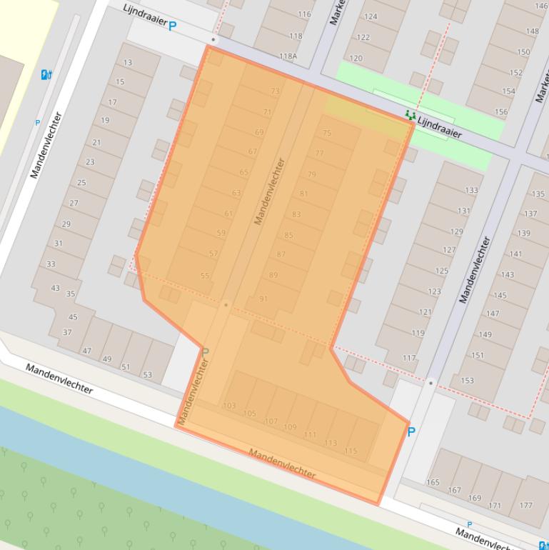 Kaart van postcodegebied 2401JL.