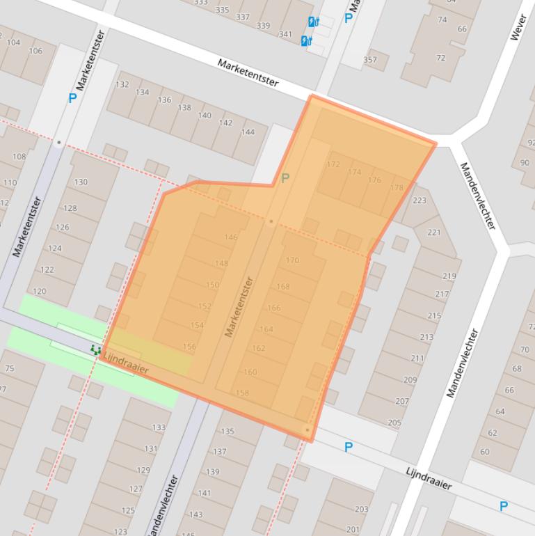 Kaart van postcodegebied 2401JV.