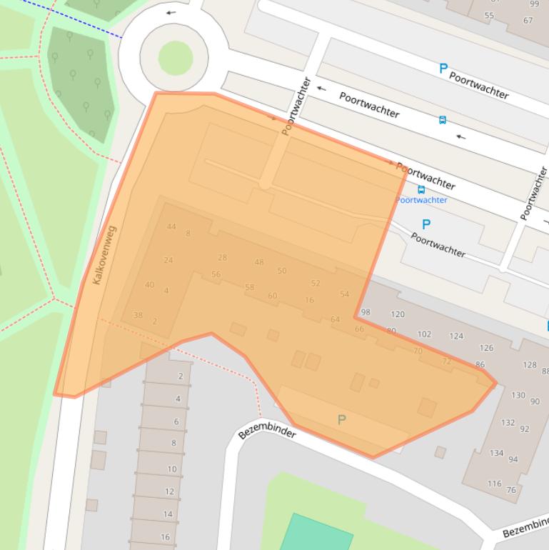 Kaart van postcodegebied 2401KV.