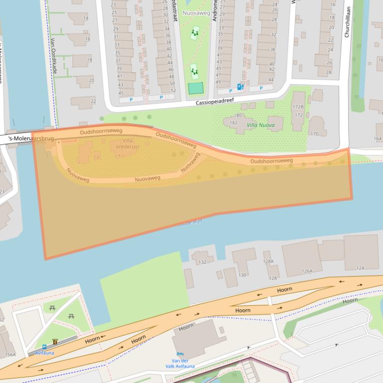 Kaart van postcodegebied 2401LE.