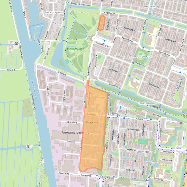 Kaart van postcodegebied 2401LK.