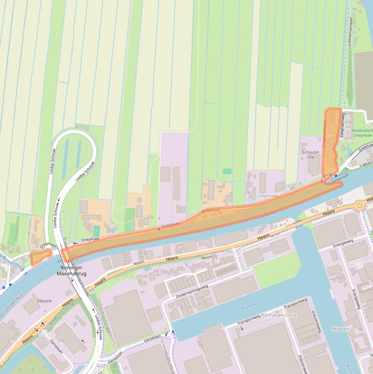 Kaart van postcodegebied 2401LN.