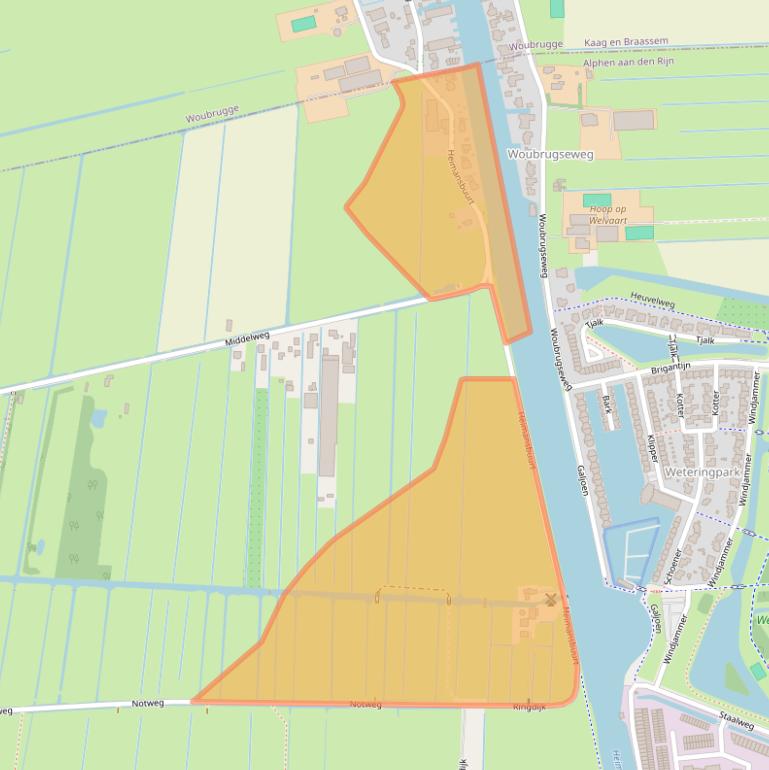 Kaart van postcodegebied 2401LV.