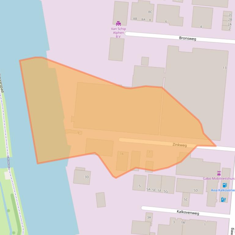 Kaart van postcodegebied 2401MA.