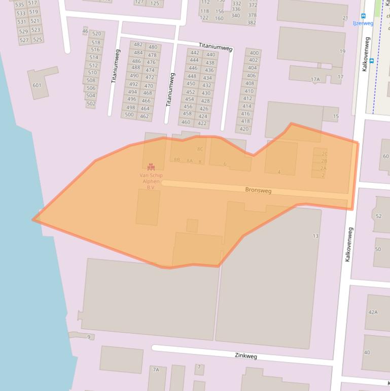 Kaart van postcodegebied 2401MB.