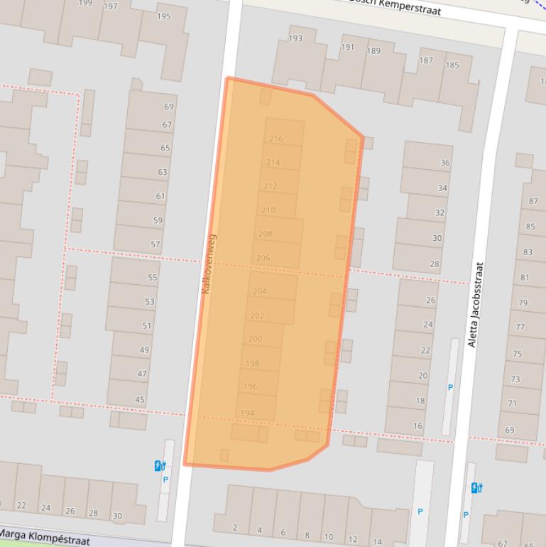 Kaart van postcodegebied 2401MC.