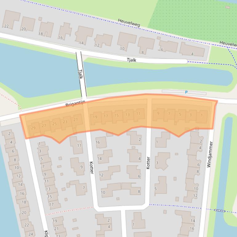 Kaart van postcodegebied 2401MP.